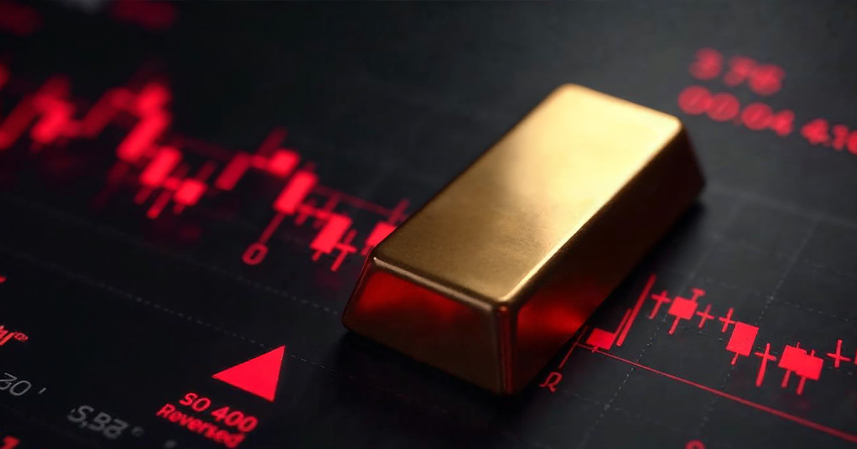 Gold Falls Below $3,400 After Three Days Of Consecutive Gains